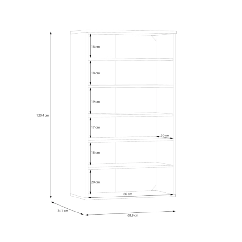 Szafka na buty Dąb Artisan/Biały